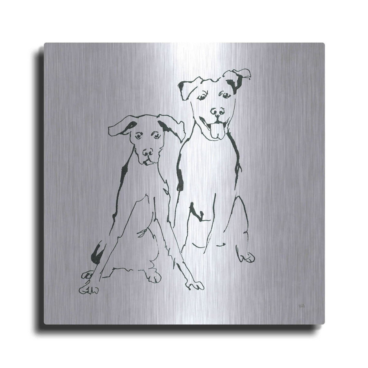 'Lovable Mutts V' by Chris Paschke – Metal Wall Art