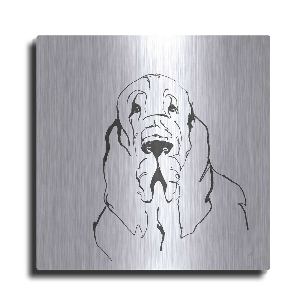 'Line Dog Bloodhound II' by Chris Paschke – Metal Wall Art