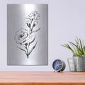 'Line Carnation III' by Chris Paschke – Metal Wall Art, 12x16 room view