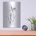 'Line Iris II' by Chris Paschke – Metal Wall Art, 12x16 room view