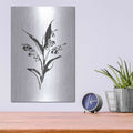 'Line Lily of the Valley I' by Chris Paschke – Metal Wall Art, 12x16 room view