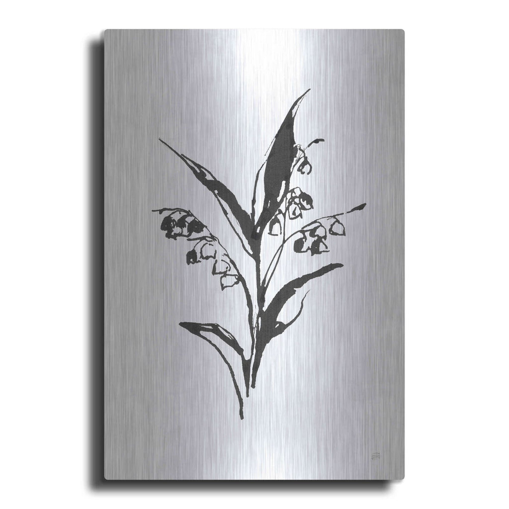 'Line Lily of the Valley I' by Chris Paschke – Metal Wall Art