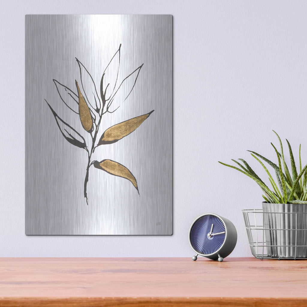 'Leafed VI' by Chris Paschke – Metal Wall Art, 12x16 room view