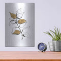 'Leafed VIII' by Chris Paschke – Metal Wall Art, 12x16 room view