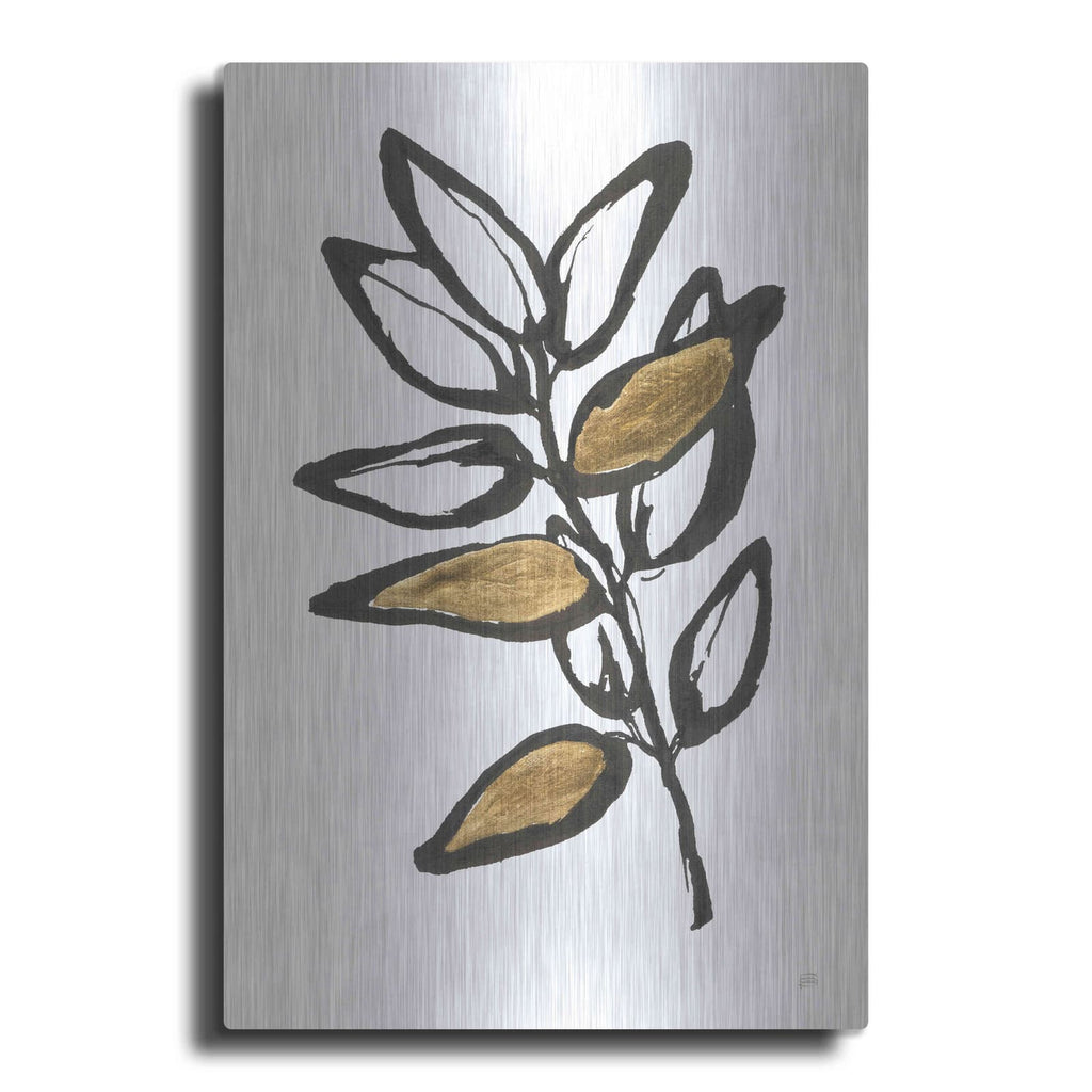 'Leafed X' by Chris Paschke – Metal Wall Art