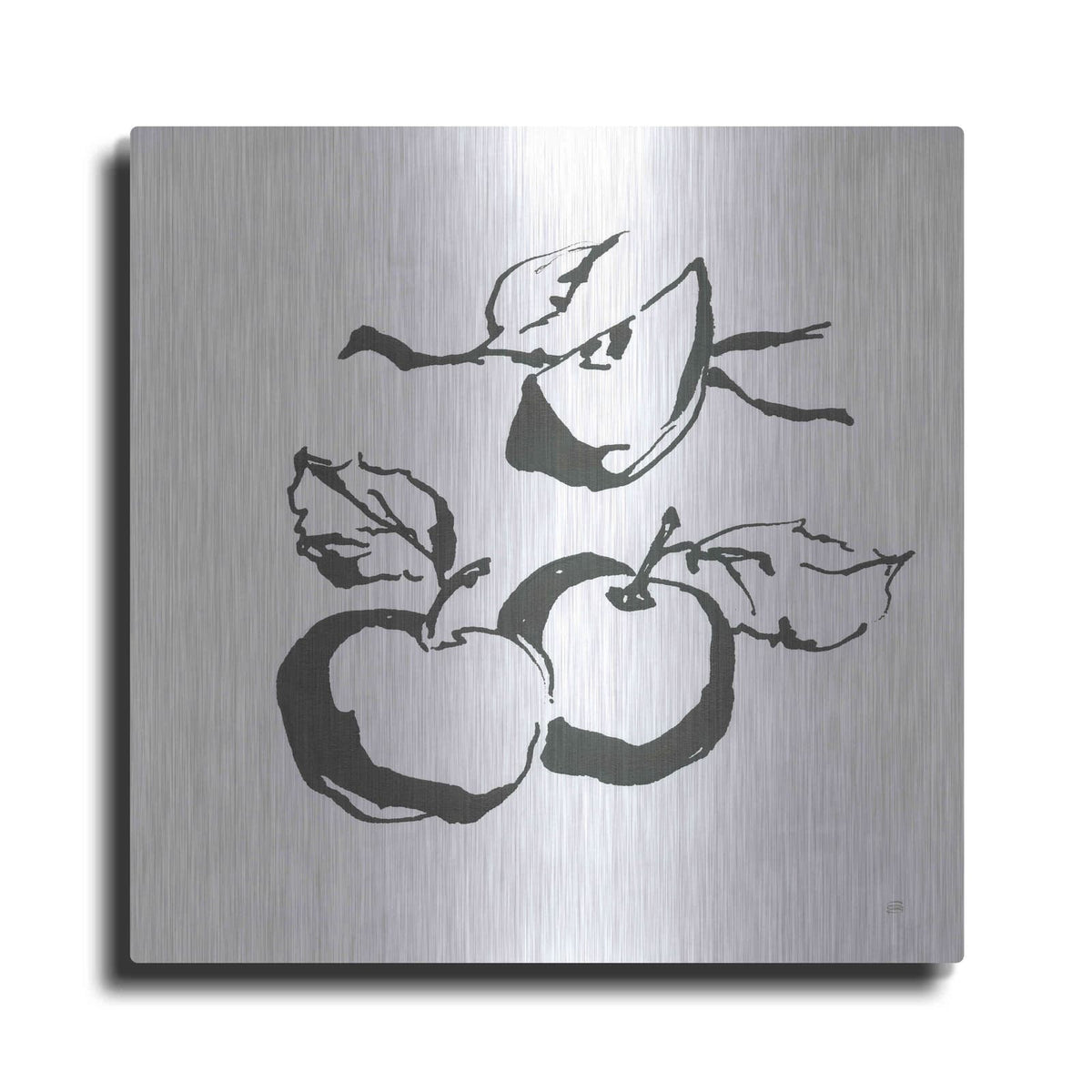 'Apples BW' by Chris Paschke – Metal Wall Art