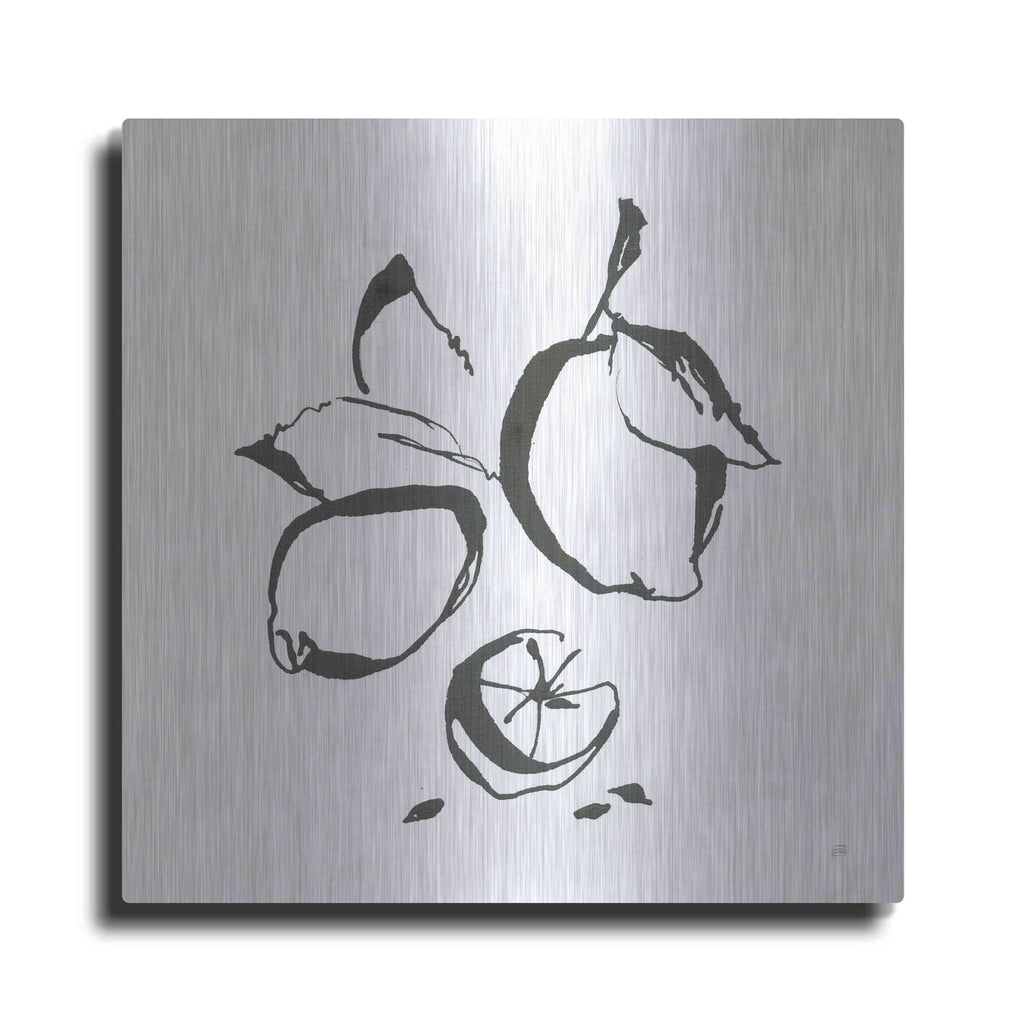 'Lemons BW' by Chris Paschke – Metal Wall Art