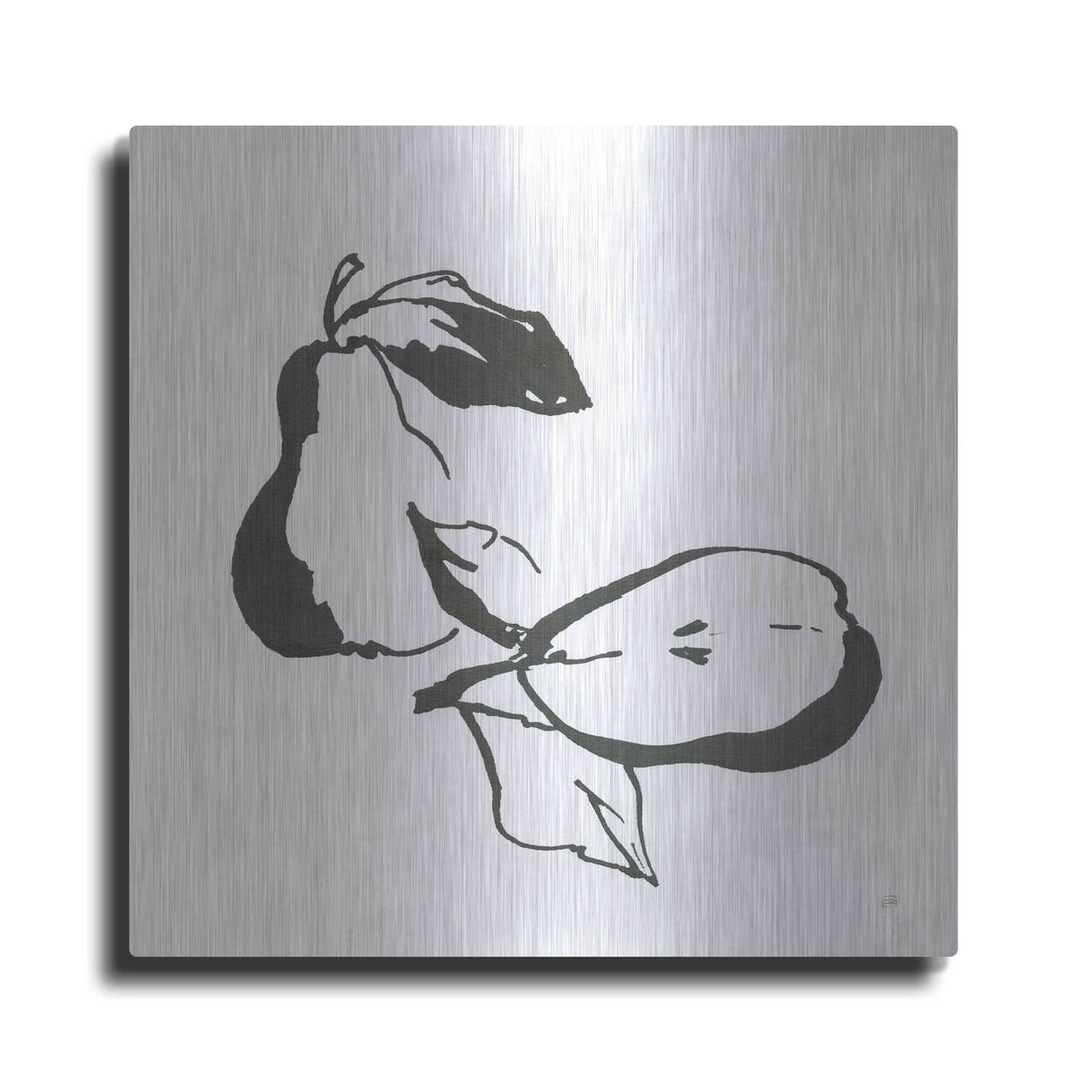 'Pears BW' by Chris Paschke – Metal Wall Art