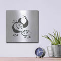 'Pomegranate II BW' by Chris Paschke – Metal Wall Art, 12x12 room view