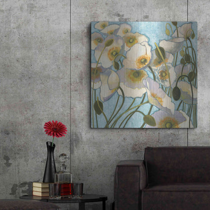 Luxe Metal Art 'Chantilly' by Shirley Novak, Metal Wall Art,36x36