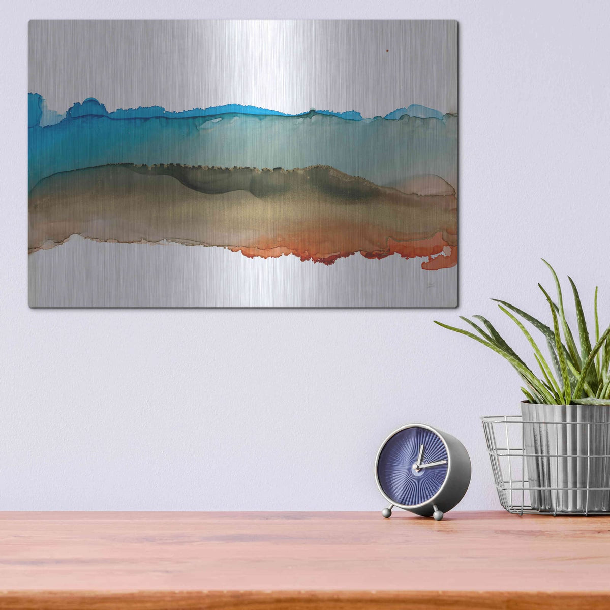 'Coastal Ink VIII' by Chris Paschke – Metal Wall Art, 16x12 room view