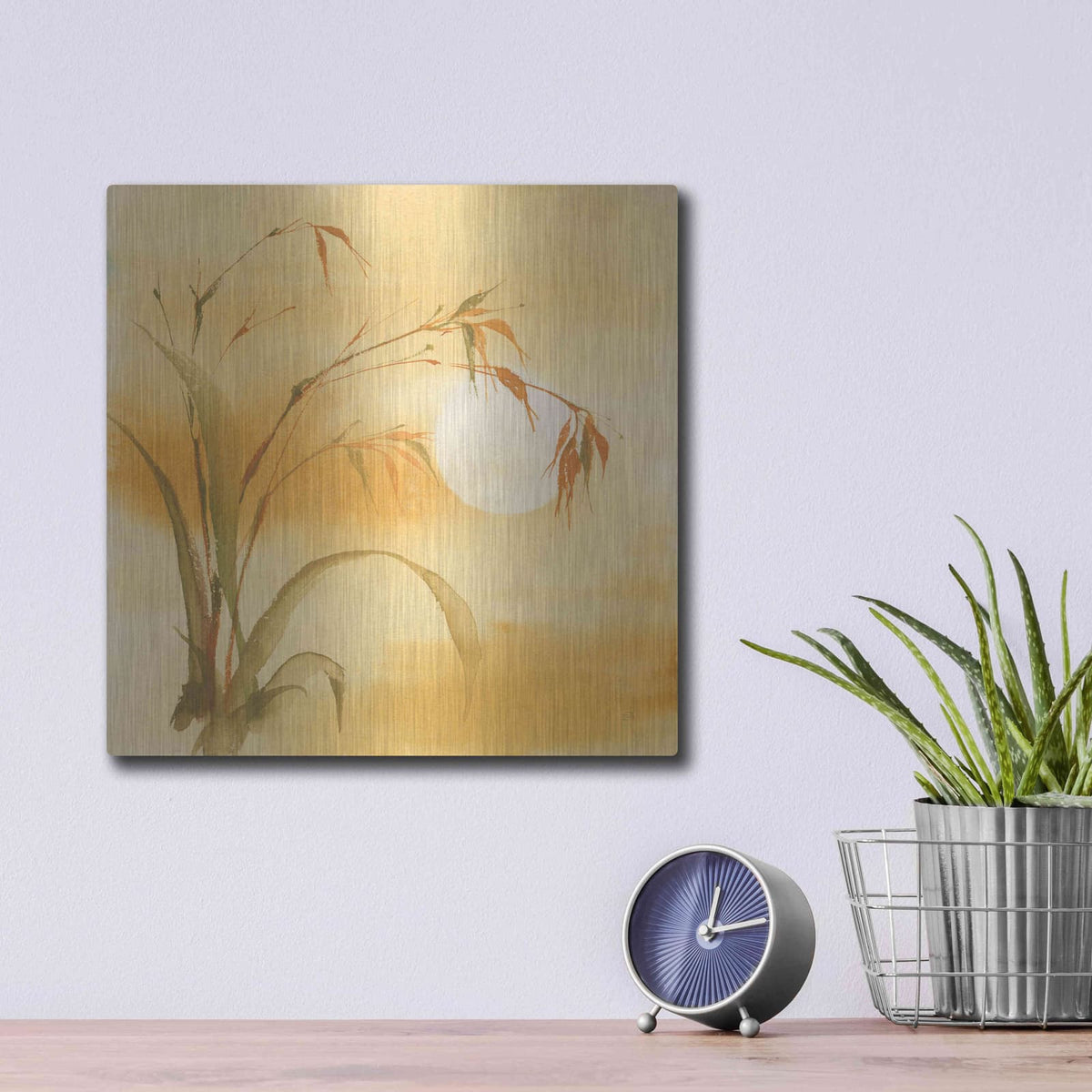 'Moon Season Summer' by Chris Paschke – Metal Wall Art, 12x12 room view
