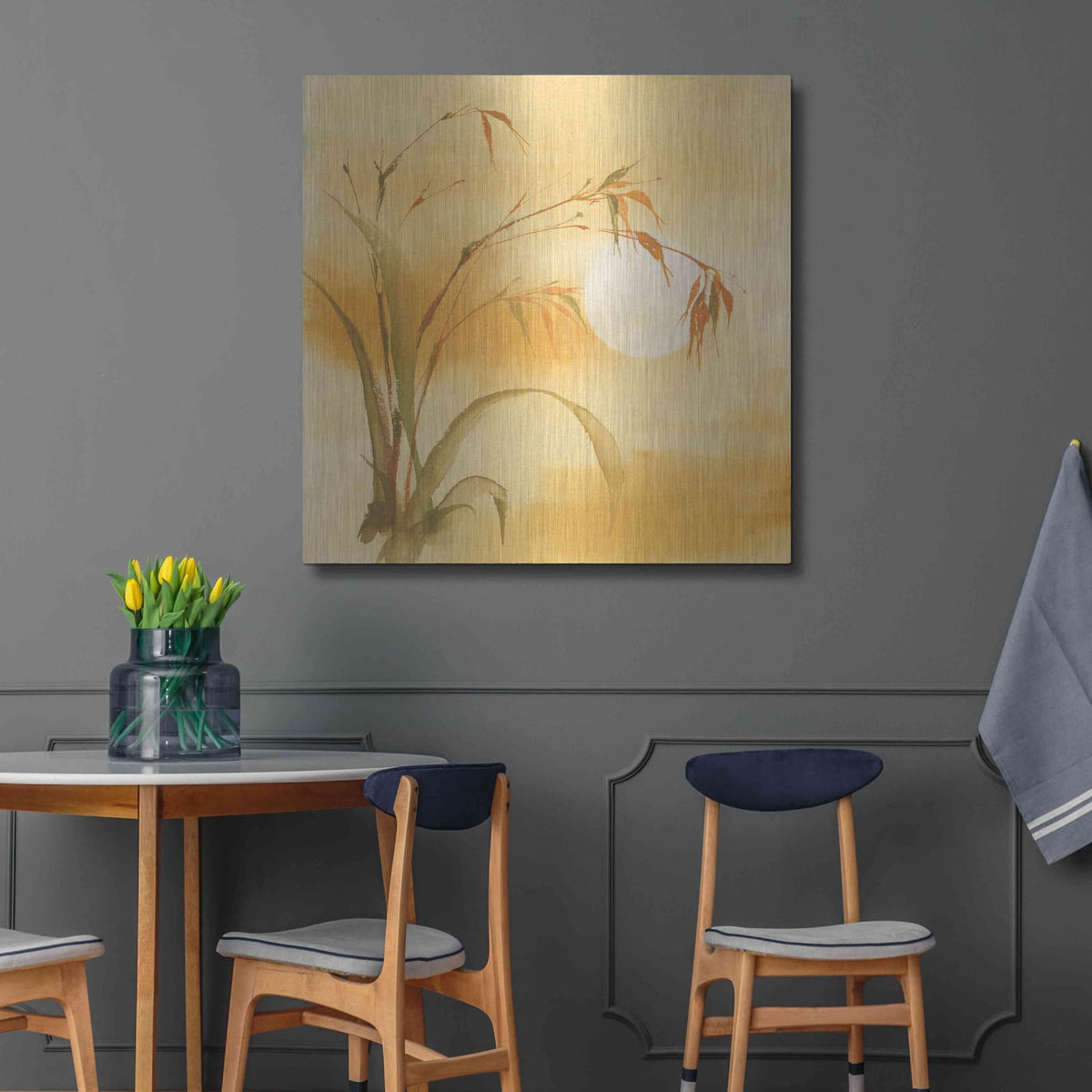 'Moon Season Summer' by Chris Paschke – Metal Wall Art, 36x36 room view
