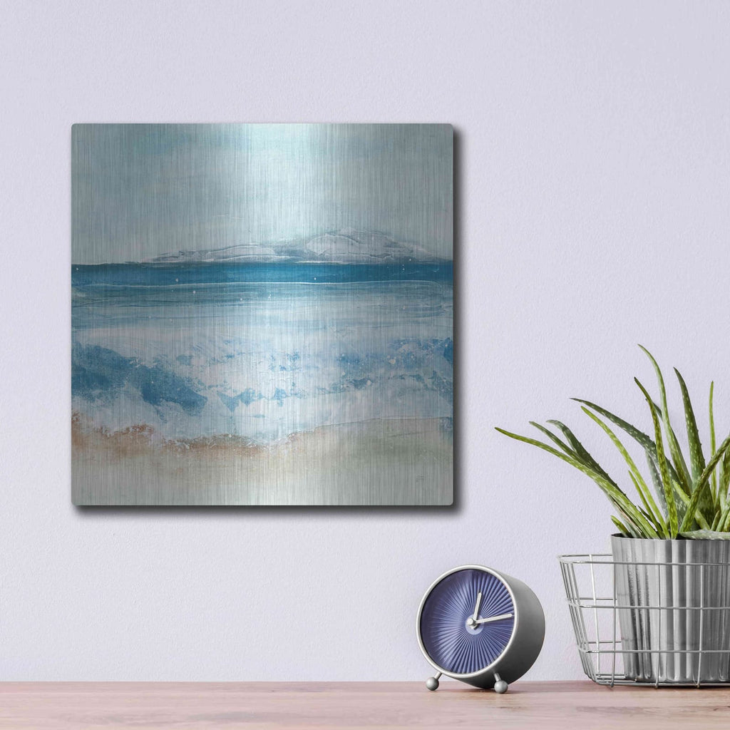'Coastal IV' by Chris Paschke – Metal Wall Art, 12x12 room view
