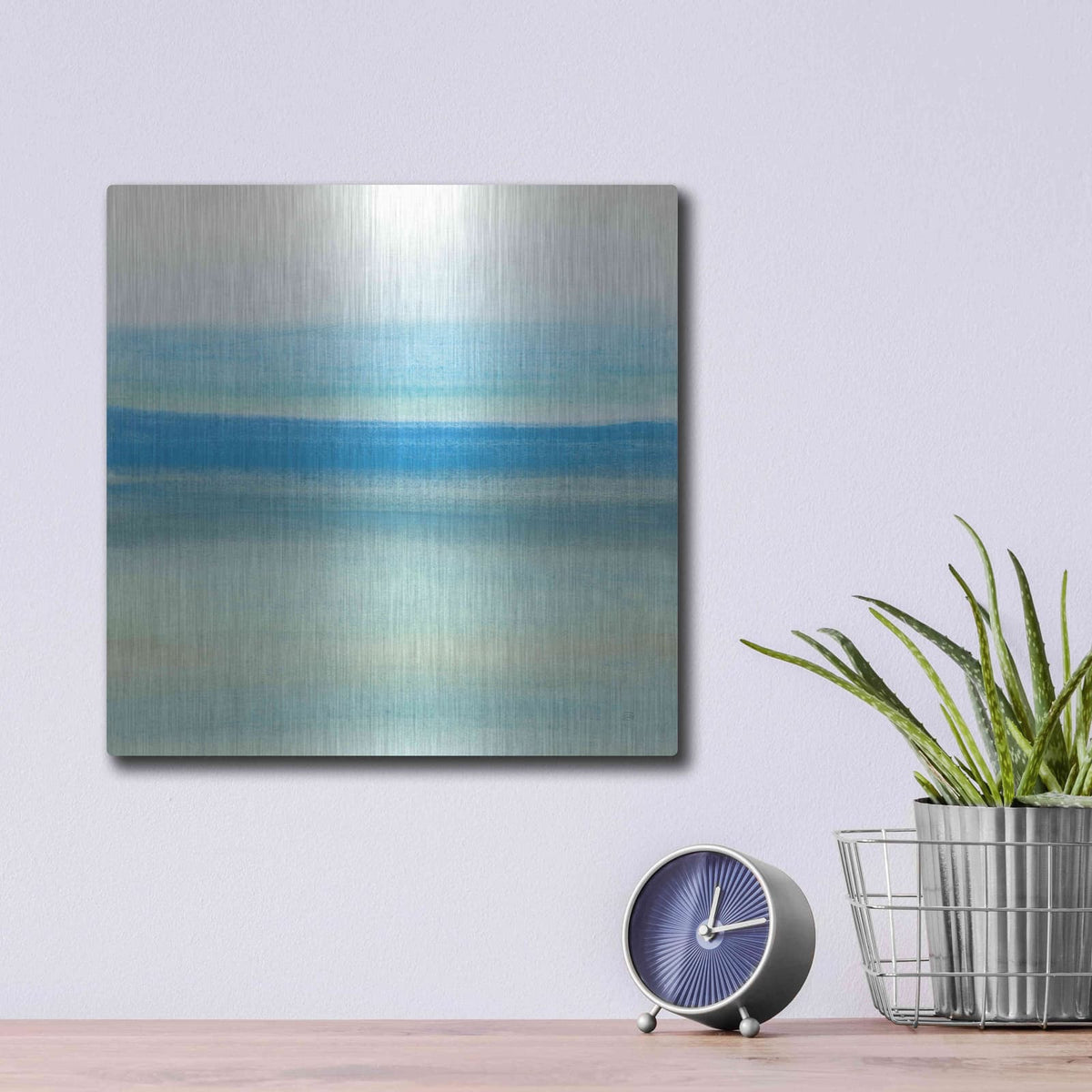 'Coastal Abstraction IV' by Chris Paschke – Metal Wall Art, 12x12 room view