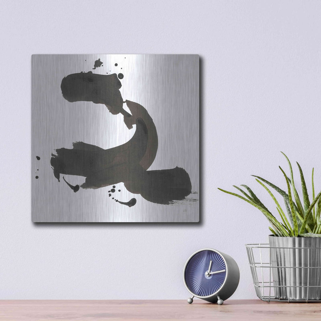 'Ink Drops II' by Chris Paschke – Metal Wall Art, 12x12 room view