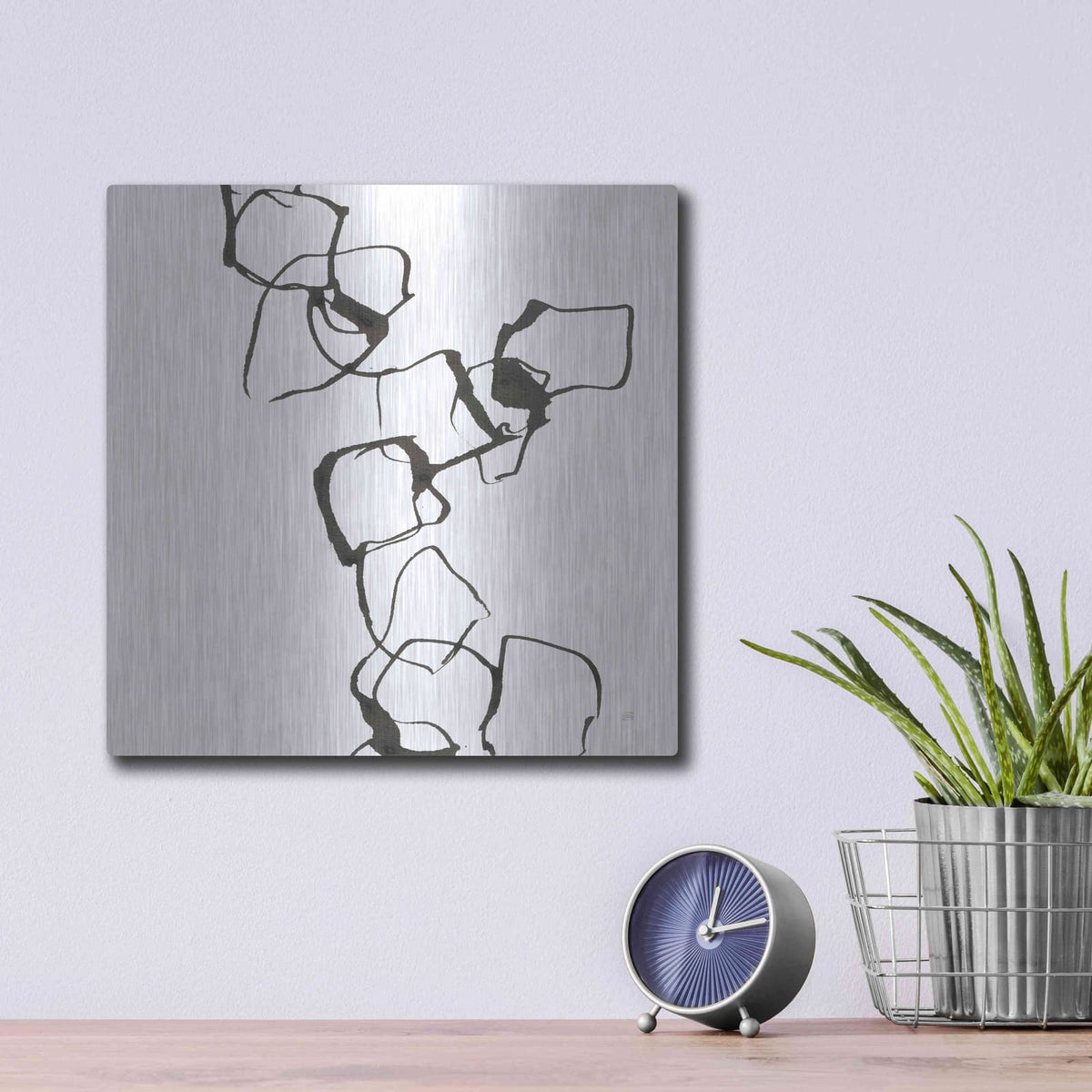 'Stoned I' by Chris Paschke – Metal Wall Art, 12x12 room view