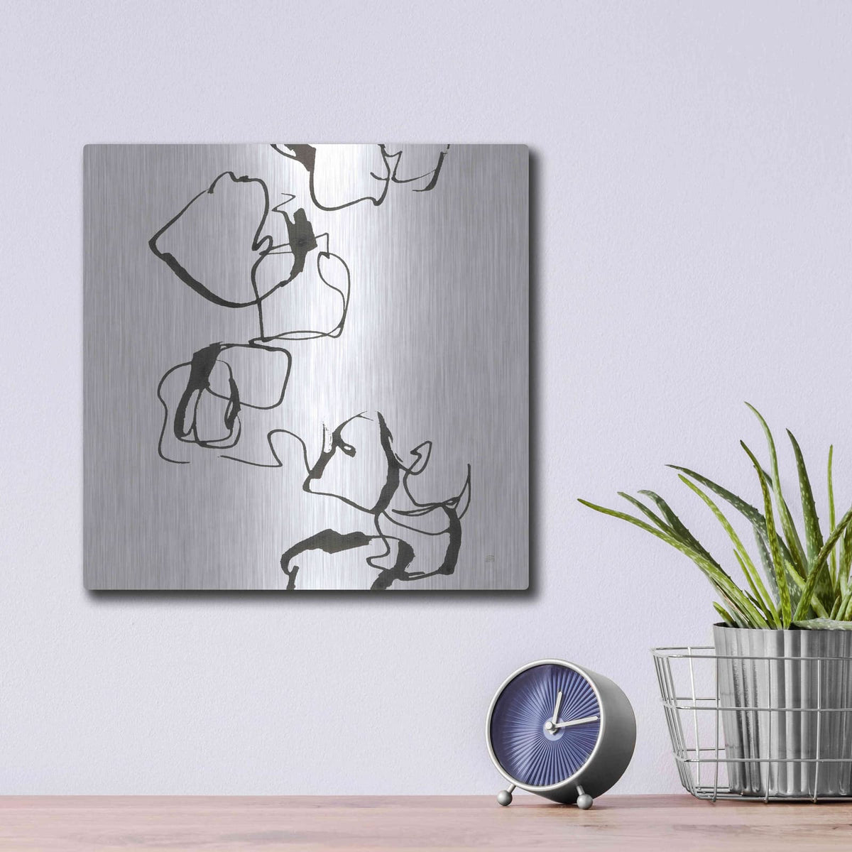 'Stoned II' by Chris Paschke – Metal Wall Art, 12x12 room view