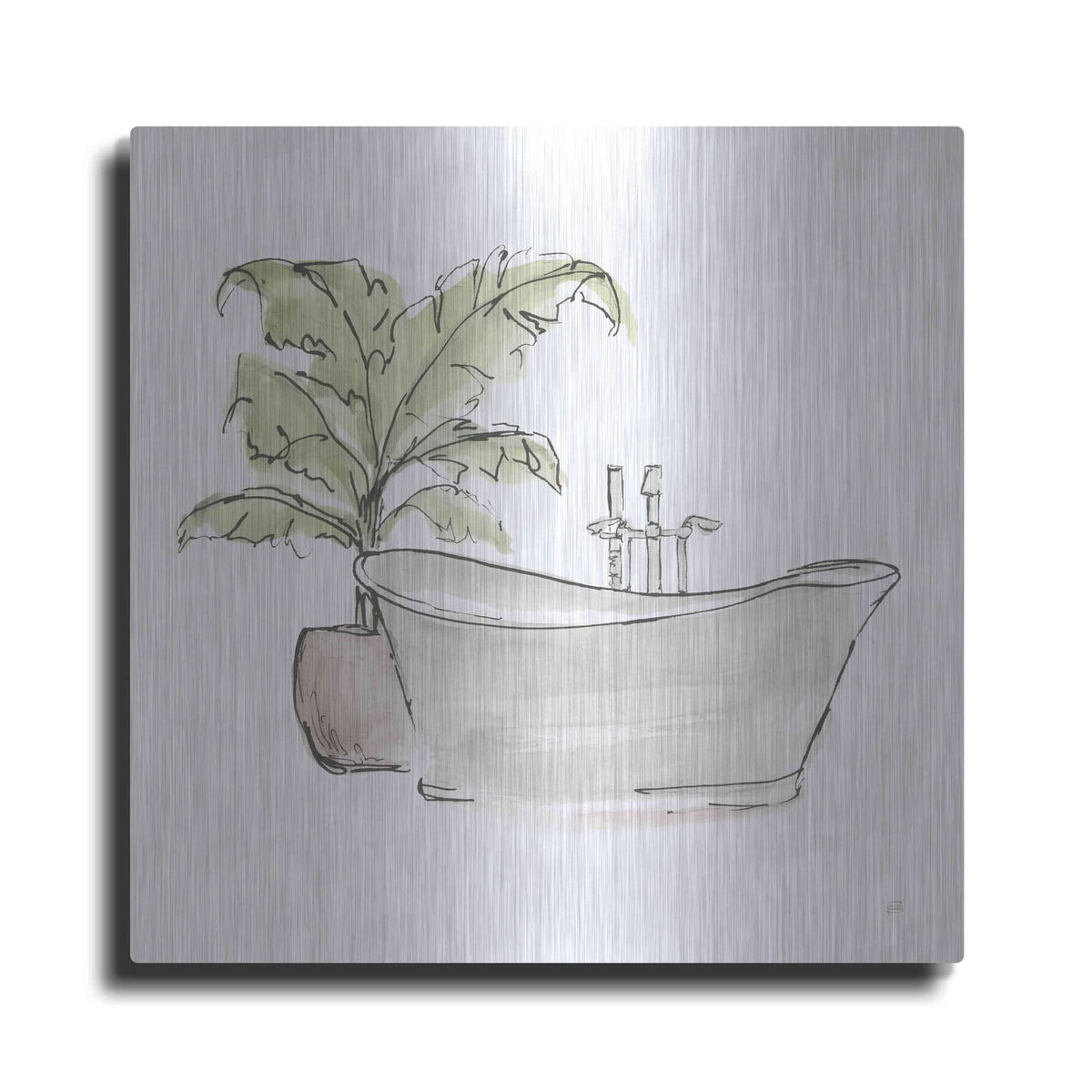 'Neutral Tub III' by Chris Paschke – Metal Wall Art