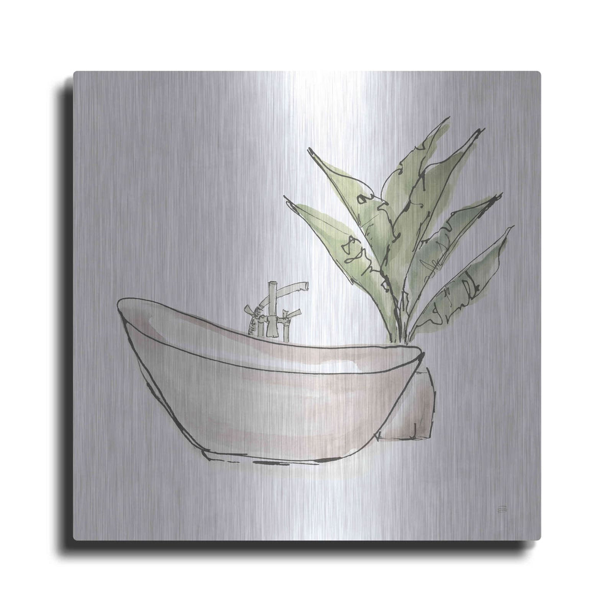'Neutral Tub VI' by Chris Paschke – Metal Wall Art