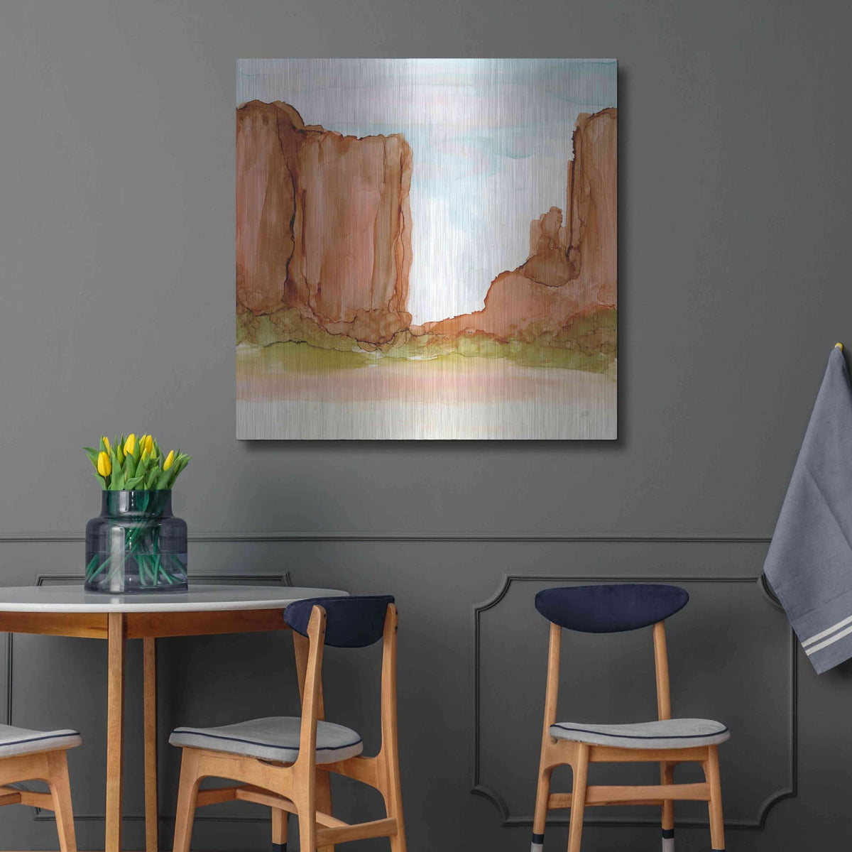 'Desertscape VI' by Chris Paschke – Metal Wall Art, 36x36 room view
