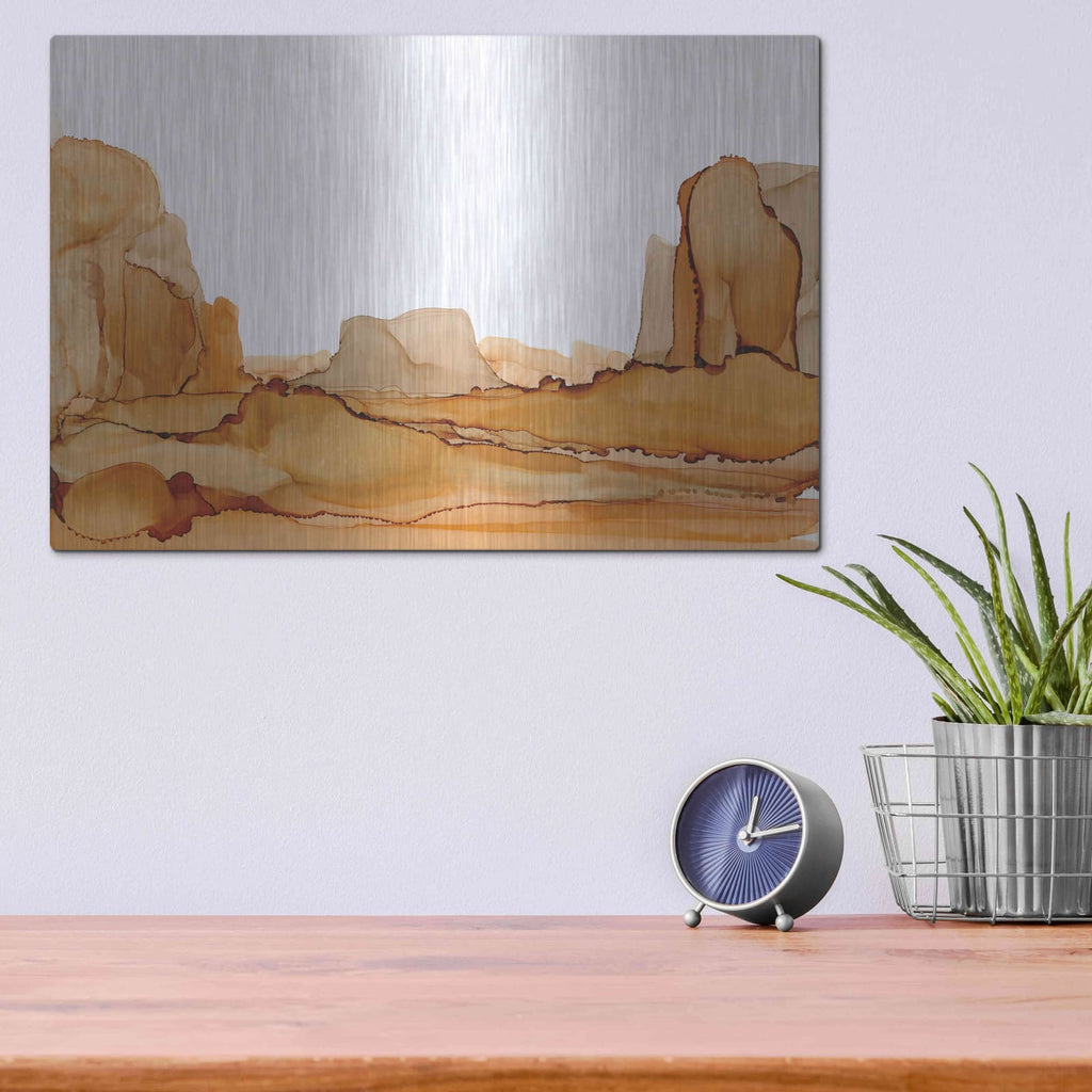 'Brownscape I' by Chris Paschke – Metal Wall Art, 16x12 room view