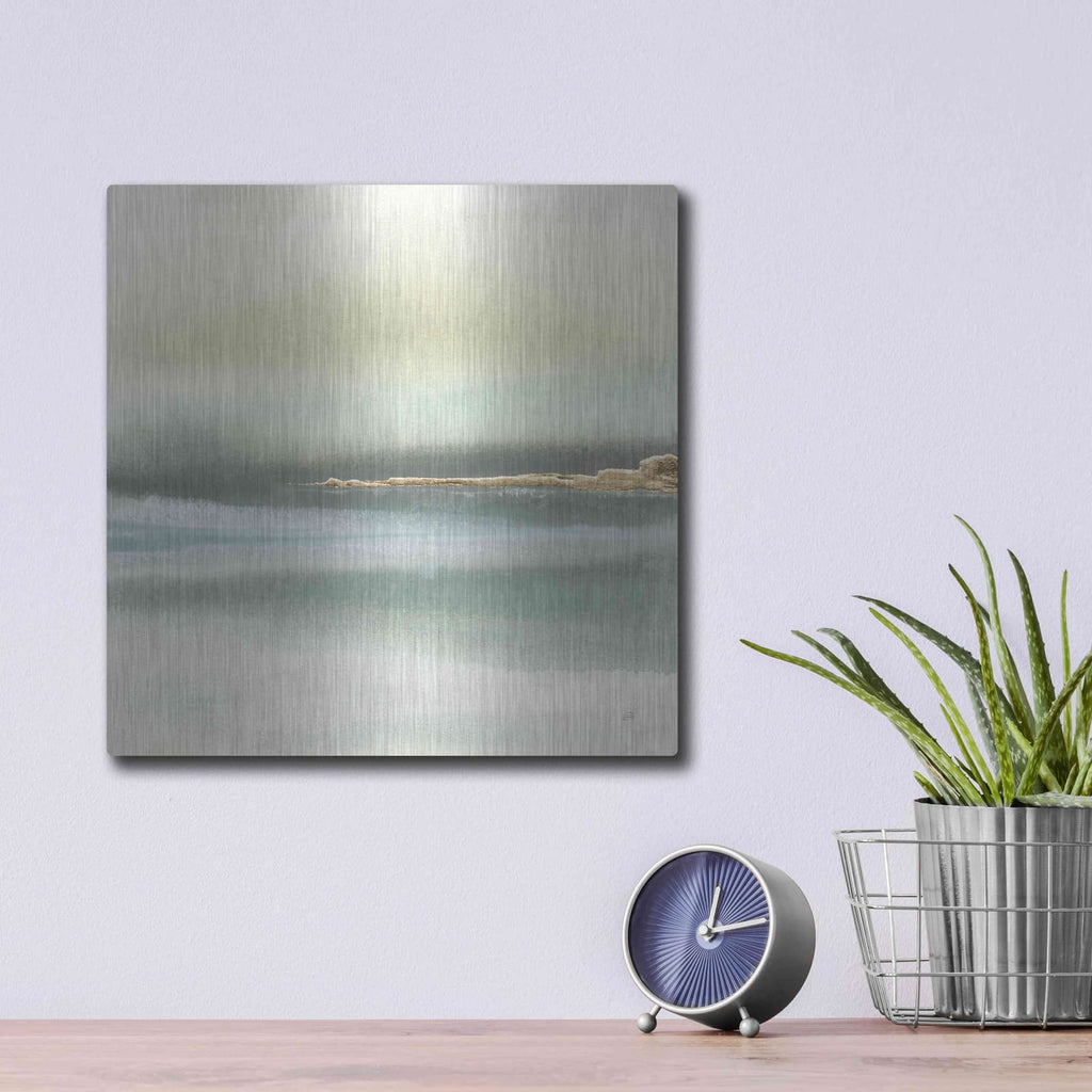 'Gold Earth I' by Chris Paschke – Metal Wall Art, 12x12 room view