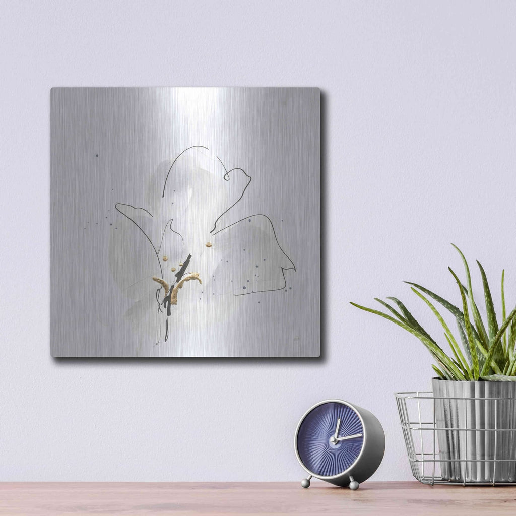 'Cool Gray I' by Chris Paschke – Metal Wall Art, 12x12 room view