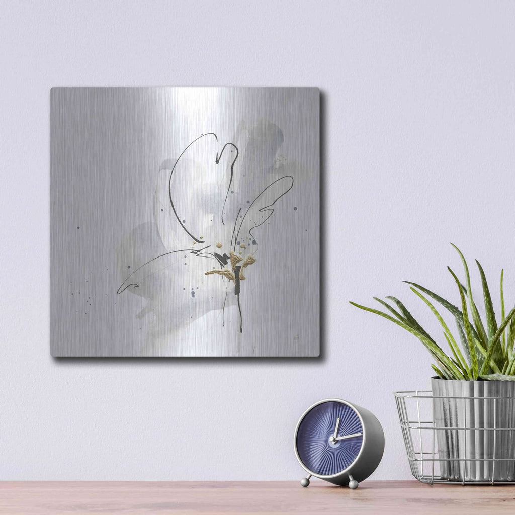 'Cool Gray III' by Chris Paschke – Metal Wall Art, 12x12 room view