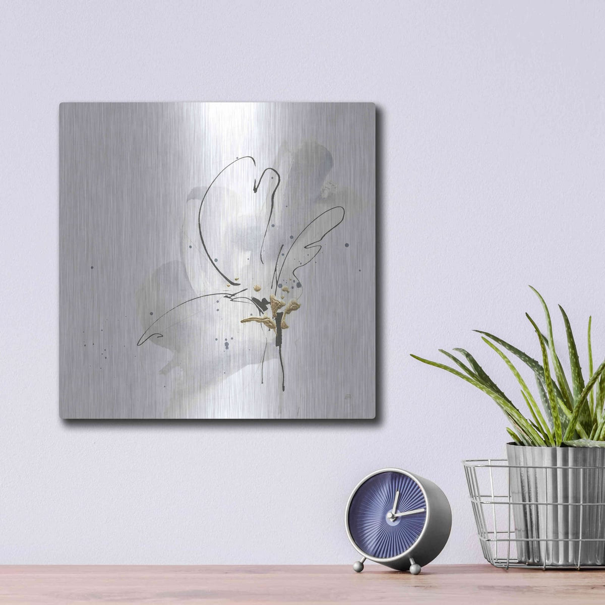 'Cool Gray III' by Chris Paschke – Metal Wall Art, 12x12 room view