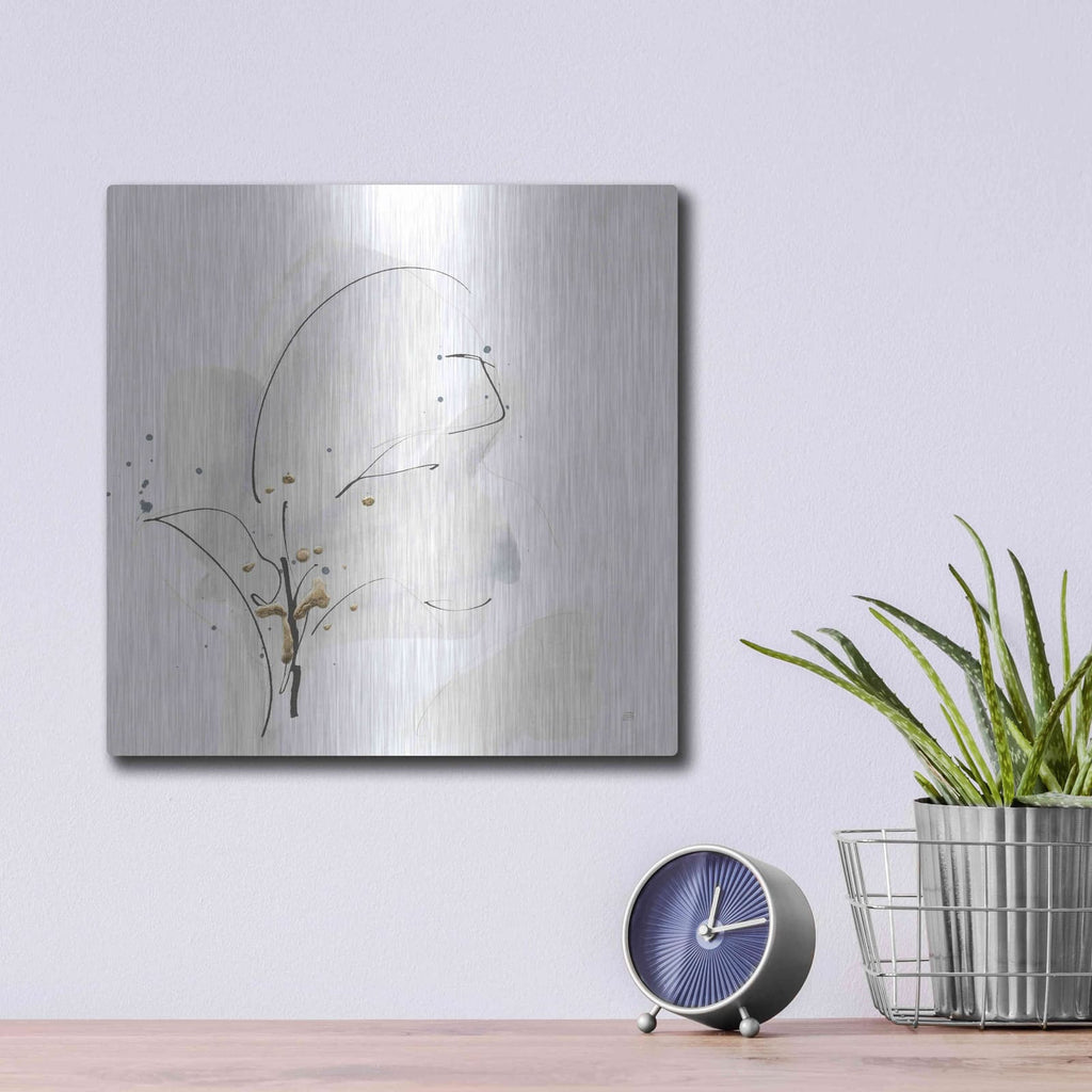 'Cool Gray IV' by Chris Paschke – Metal Wall Art, 12x12 room view