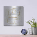 'Cool Gray Gold II' by Chris Paschke – Metal Wall Art, 12x12 room view