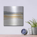 'Beige and Gold II' by Chris Paschke – Metal Wall Art, 12x12 room view