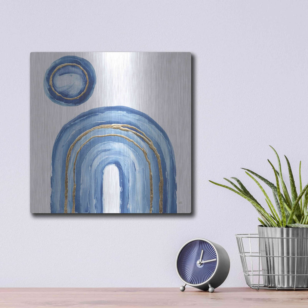 'Gilded Rainbow III' by Chris Paschke – Metal Wall Art, 12x12 room view