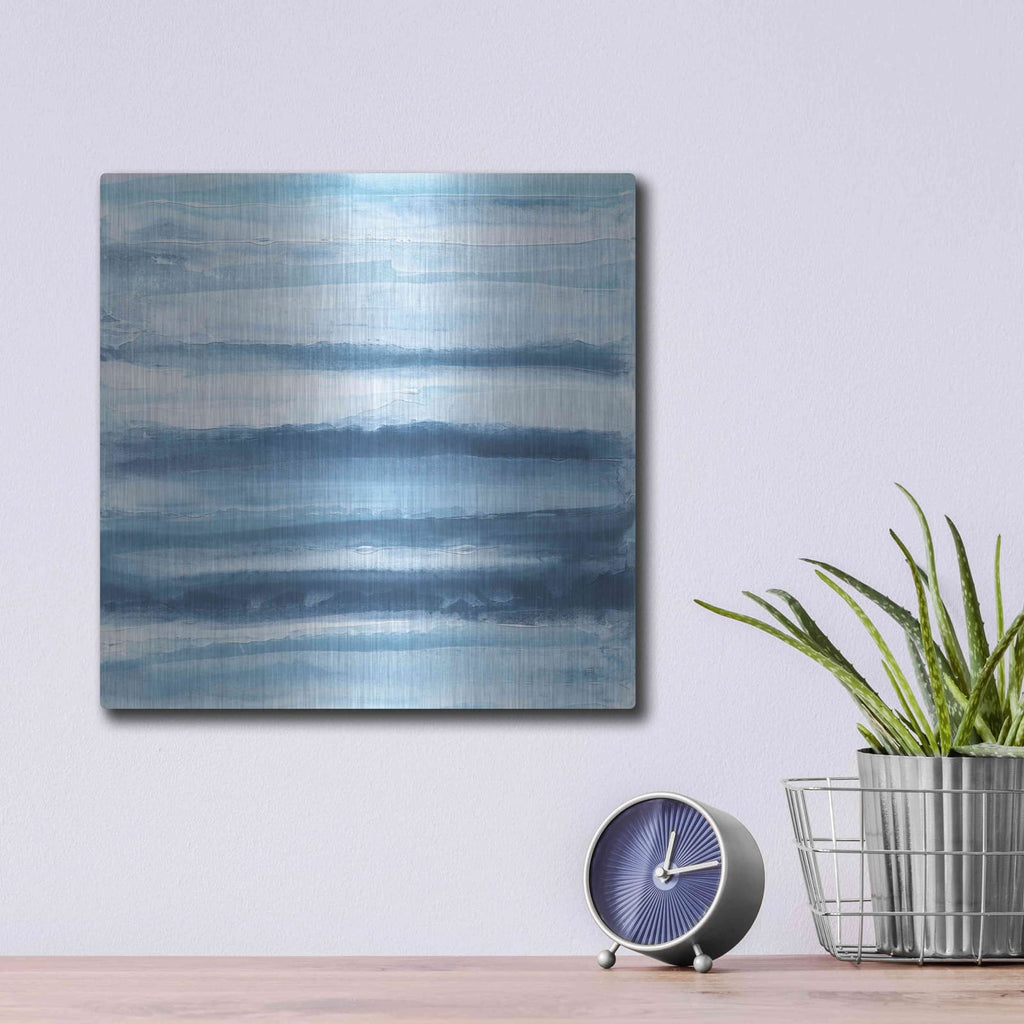 'Stripes II' by Chris Paschke – Metal Wall Art, 12x12 room view
