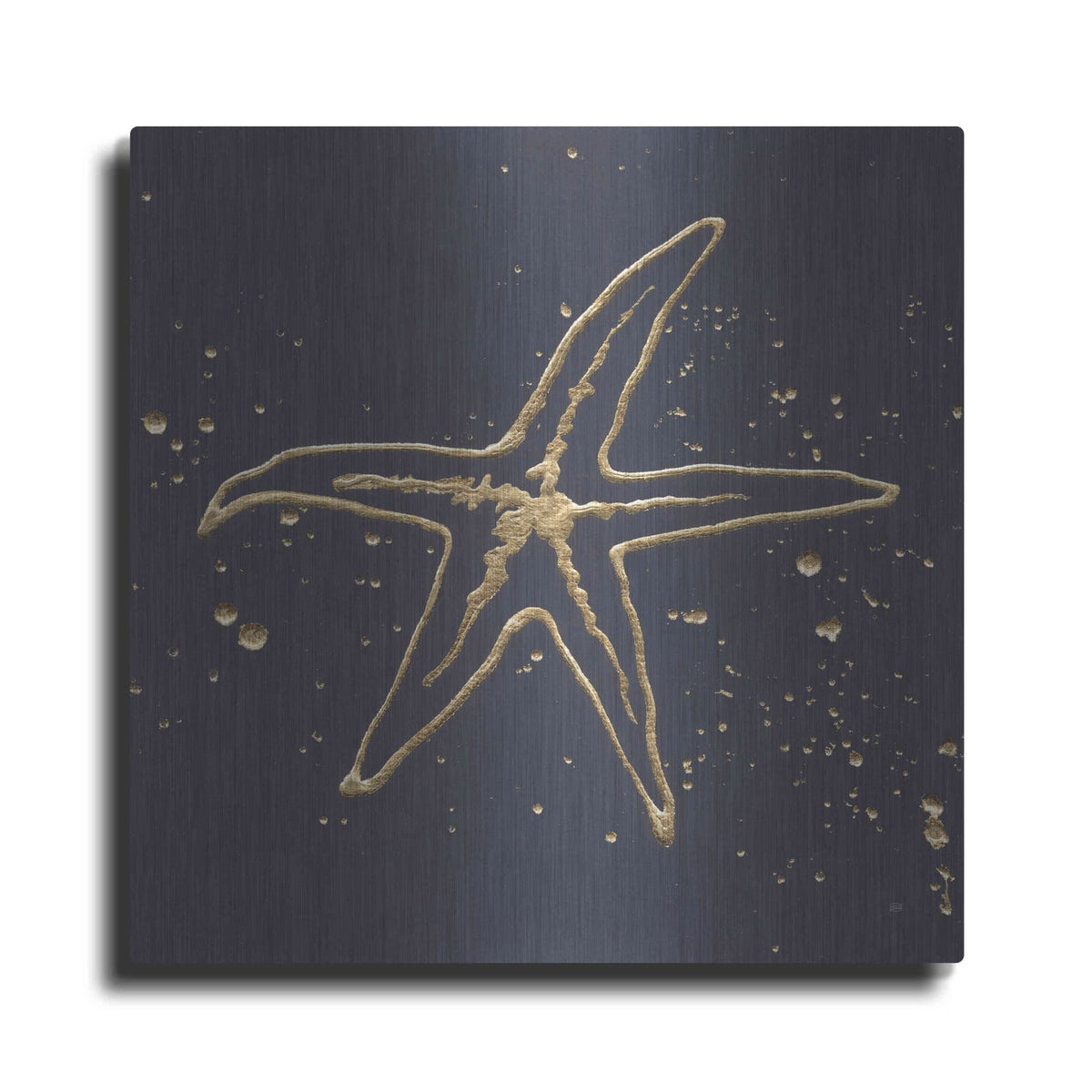 'Gold Starfish I' by Chris Paschke – Metal Wall Art