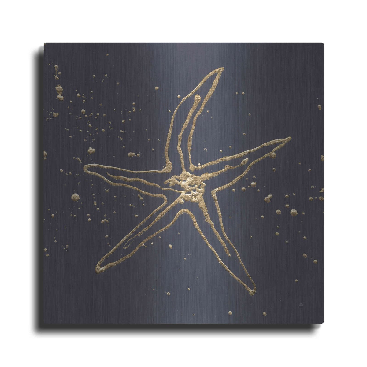 'Gold Starfish II' by Chris Paschke – Metal Wall Art