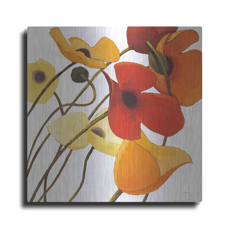 'Up Two on White Yellow' by Shirley Novak – Metal Wall Art