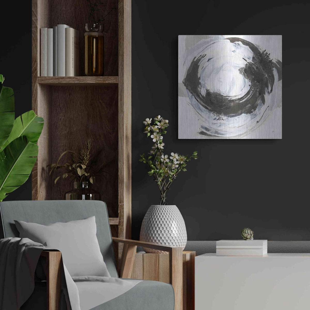 'Beginning II' by Chris Paschke – Metal Wall Art, 24x24 room view