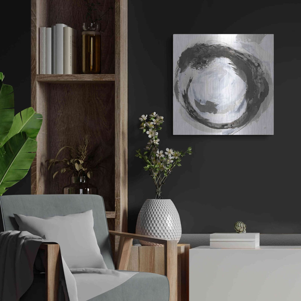 'Beginning III' by Chris Paschke – Metal Wall Art, 24x24 room view