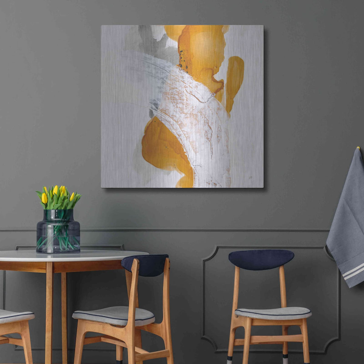 'Amber Wash II' by Chris Paschke – Metal Wall Art, 36x36 room view
