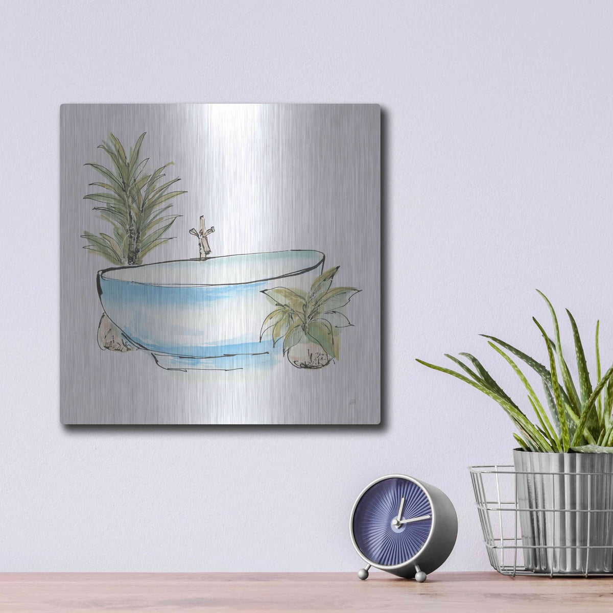 'Tub IV' by Chris Paschke – Metal Wall Art, 12x12 room view