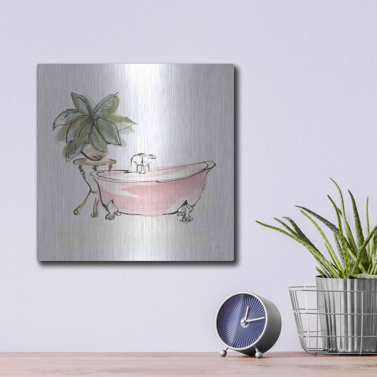 'Tub IX' by Chris Paschke – Metal Wall Art, 12x12 room view