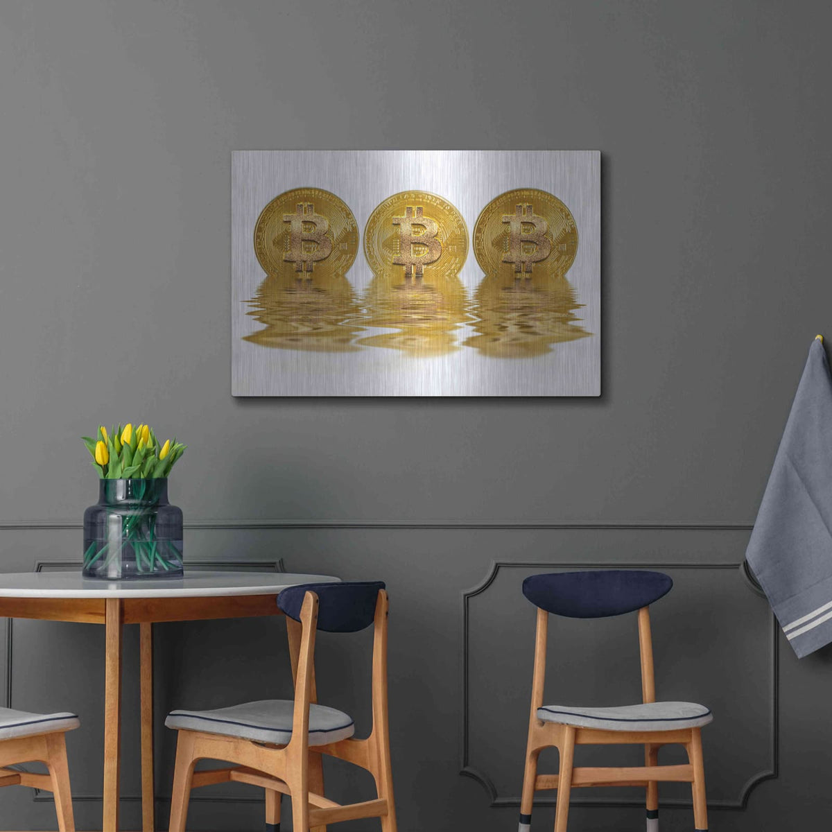 'Liquid Gold' by Andrea Haase – Metal Wall Art, 36x24 room view