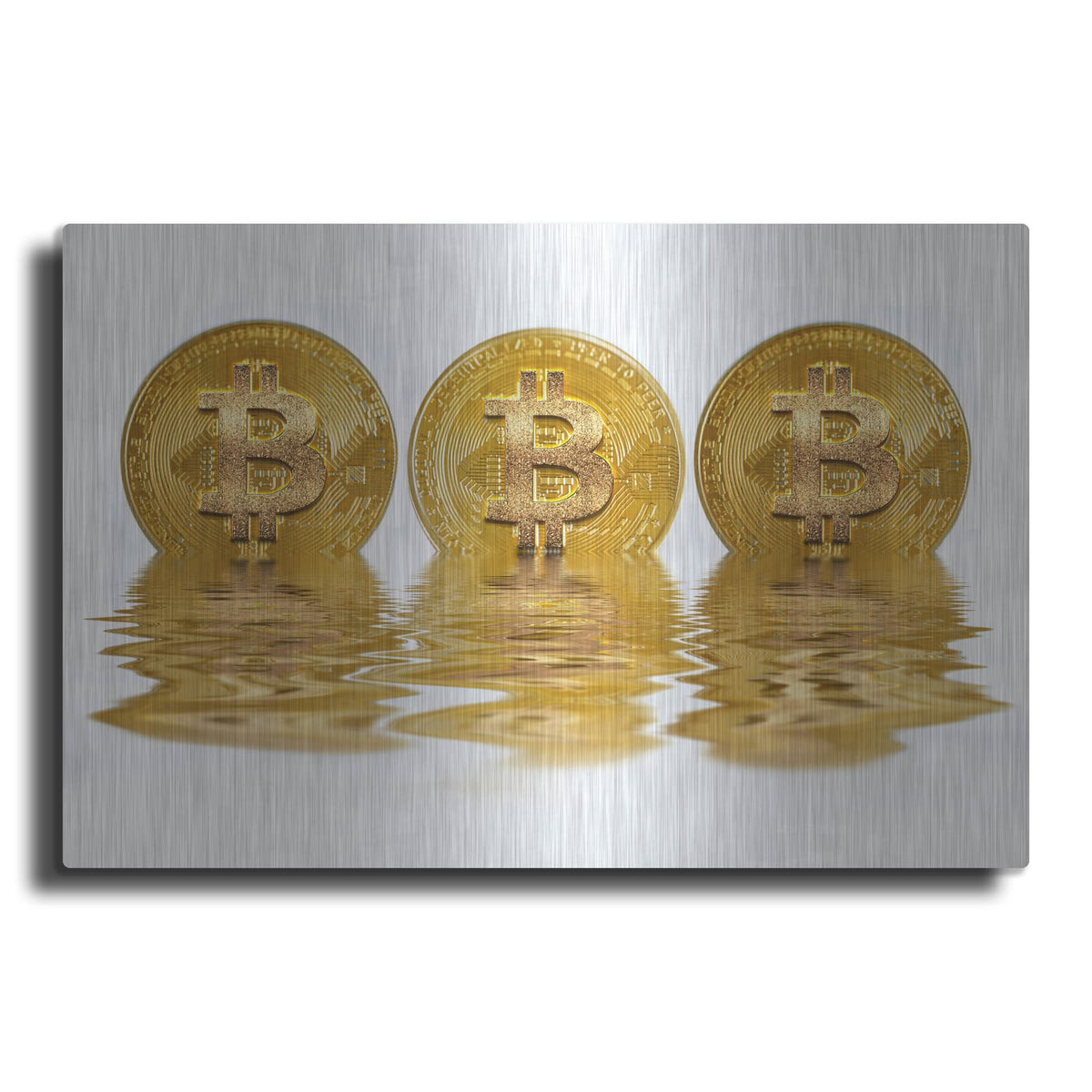 'Liquid Gold' by Andrea Haase – Metal Wall Art