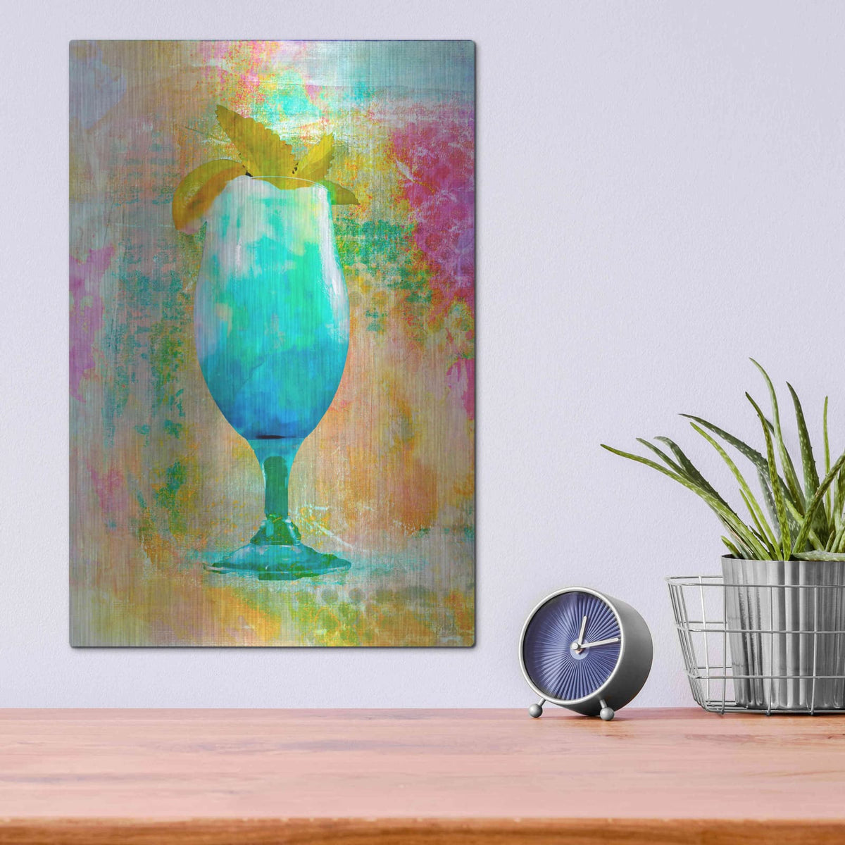 'Cocktail Night' by Andrea Haase – Metal Wall Art, 12x16 room view