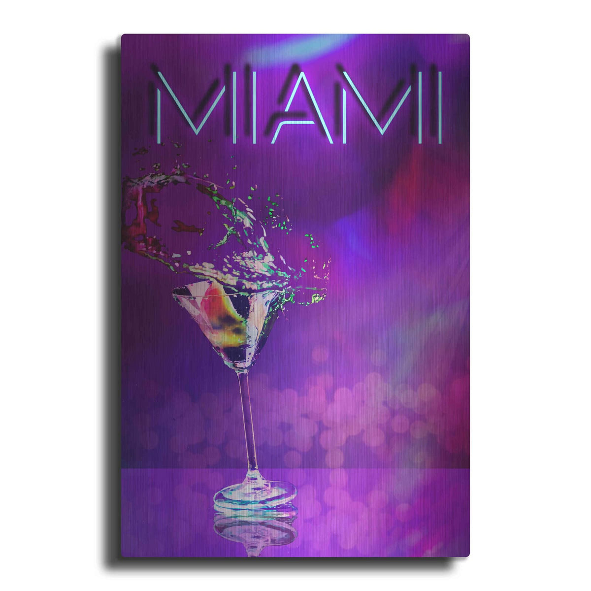 'Miami Party Night' by Andrea Haase – Metal Wall Art