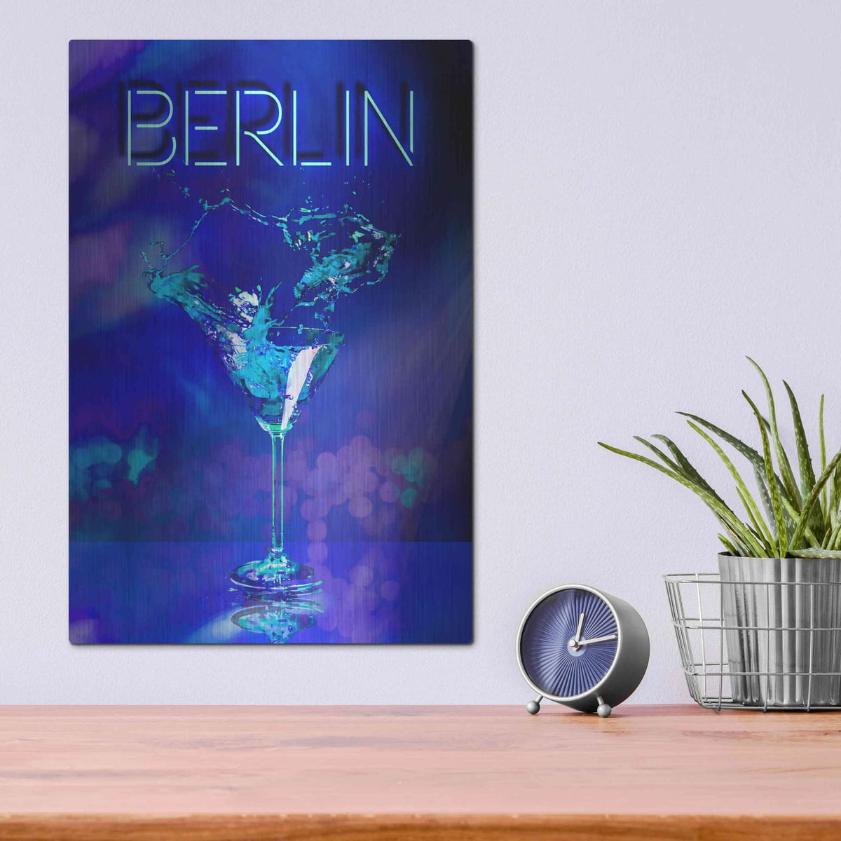 'Berlin Party Night' by Andrea Haase – Metal Wall Art, 12x16 room view