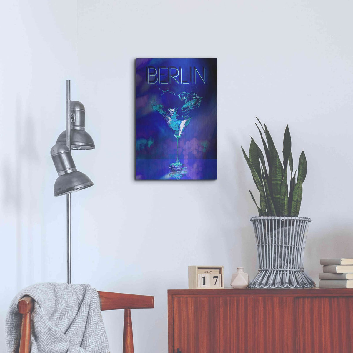 'Berlin Party Night' by Andrea Haase – Metal Wall Art, 16x24 room view