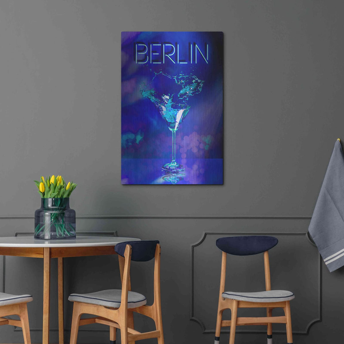 'Berlin Party Night' by Andrea Haase – Metal Wall Art, 24x36 room view